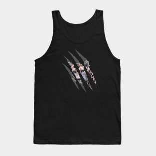 King Cheetah in Claw Marks Tank Top